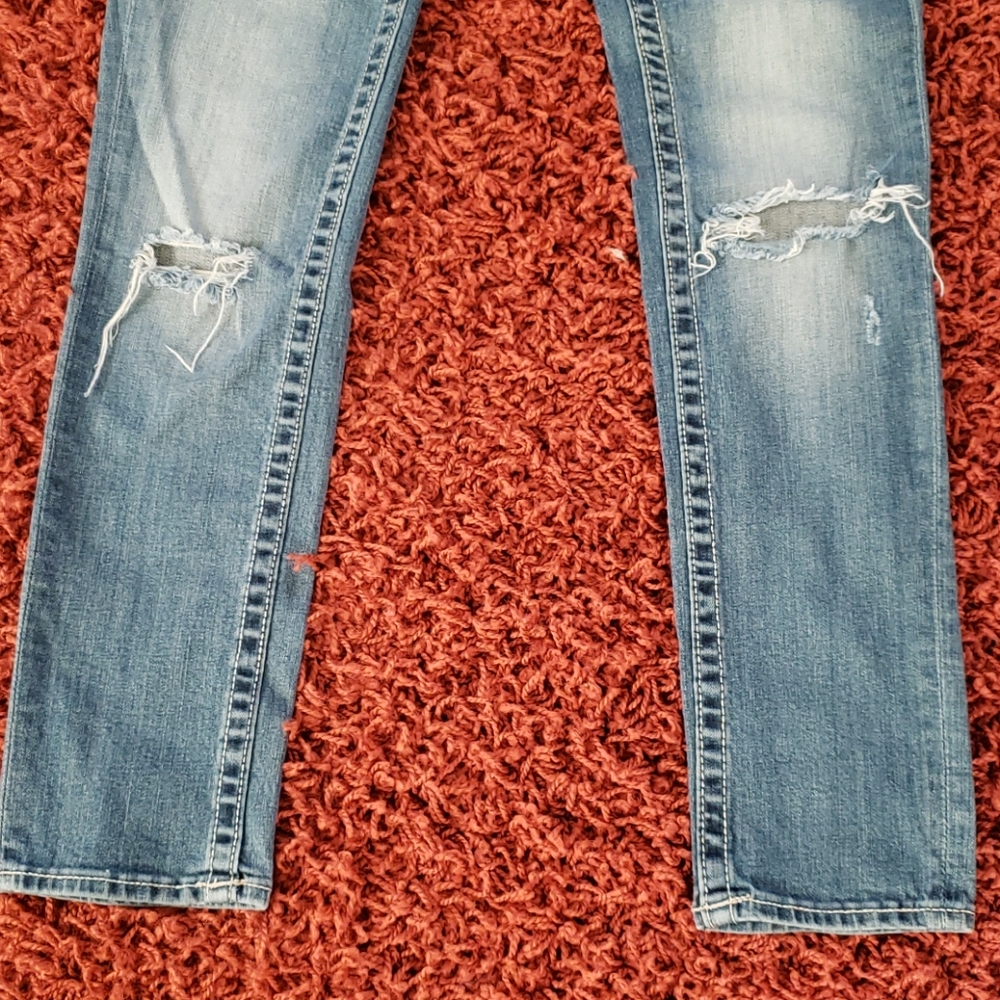 Vigoss The Chelsea Boyfriend Jeans Woman Size 1/2 - Picture 3 of 12